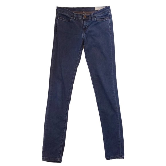 All Saints Spitalfields Curtis Ashby Soft Stretch Cotton Denim Blue Jeans - Picture 1 of 7